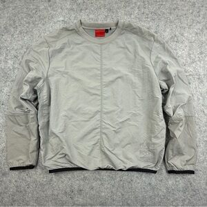 Hugo Boss Sweatshirt Shell Windbreaker Men's Medium Gray Lined Dennon